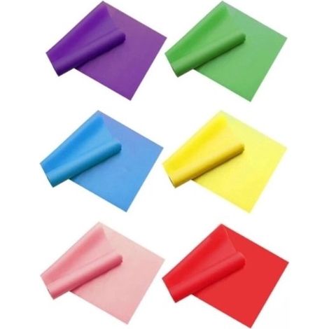 Juego de 6 piezas, banda de resistencia, 15001500.35 mm, banda elástica, banda de estiramiento, banda de fitness, juego de bandas de resistencia (1/2)