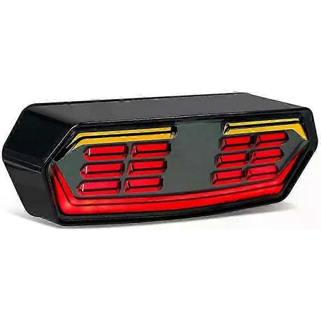 Motorrad-Brems- und Rücklicht mit Blinkern, passend für Honda Grom MSX125 CB650F CB650R CBR650F CTX700N, getönte Linse - JXLGV (1/5)