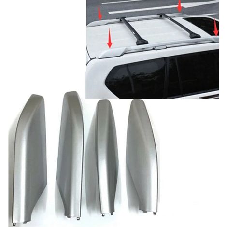 Quatre embouts de rails de toit 63491-60060 et 6349260040 pour véhicules Toyota Land Cruiser. (1/4)