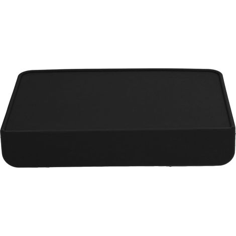 Tapis de Tassage Café Silicone Alimentaire avec Bord 90° pour Machine à Café, Cuisine Maison Noir (1/5)