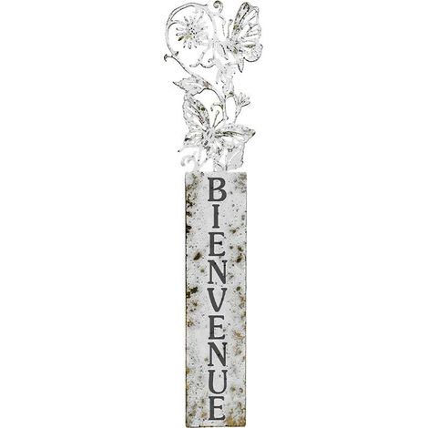 Ecriteau Bienvenue papillon 6x40cm (1/2)