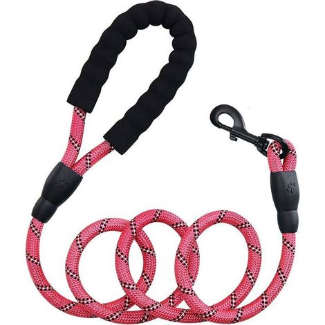 Haustierleine, Stahl, Rosa (1/5)