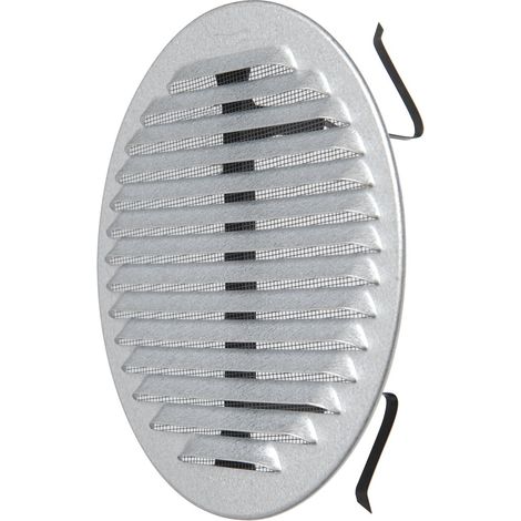 La Ventilazione GZKTU160R Griglia Tonda Universale con Molle, Aluzink, ø175 mm (1/4)