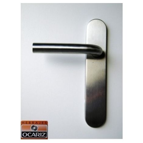 Manivela Puerta 226X42Mm Lpl Inox 304 Inox Placa Larga