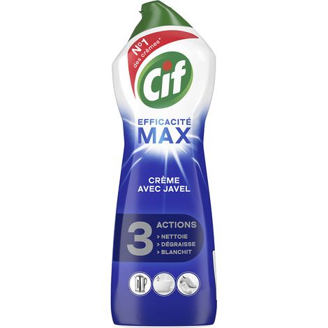 Nettoyant Ménager Crème Avec Javel 3 Actions Efficacité Max 750 Ml Nettoyant Ménager Crème Avec Javel 3 Actions Efficacité Max 7
