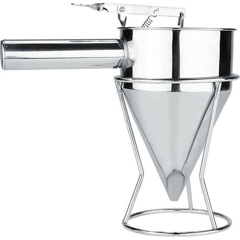 Green Mobility-Entonnoir de cuisson en acier inoxydable de 13 cm/5,12 pouces, entonnoir de cuisine avec support de cuisine (1/4)