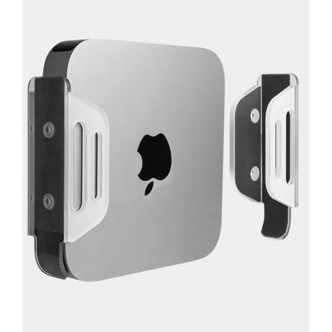 Multifunktionale TV-Halterung für Apple Mac Mini, Router, Apple Mac Mini TV-Box-Ständer, Wandhalterung, Zubehörständer (Apple Mac Mini, linker und rechter Pylon + Desktop-Basis)