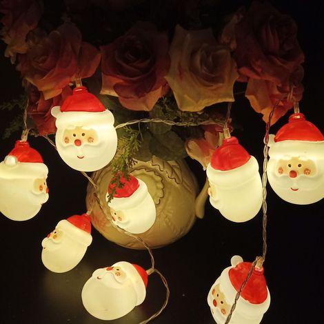 Guirnalda De Luces Led - 20 O 40 Led - Alimentada Por Pilas - Para Árbol De Navidad Y Decoración Exterior E Interior (1/5)