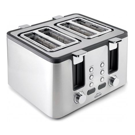 Tostadora Lacor smart 4 slots 6 niveles tostado pantalla LED