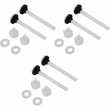 YMYNY 3 paires de vis de rècservoir d'eau de toilette en deux piècces fixations accessoires de montage outils de rècparation (1/4)