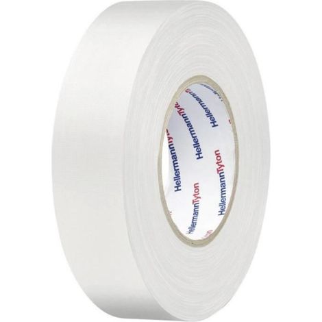 Ruban adhésif toilé HelaTape Tex HellermannTyton 712-00205 blanc (L x l) 10 m x 19 mm caoutchouc 1 pc(s) (1/3)