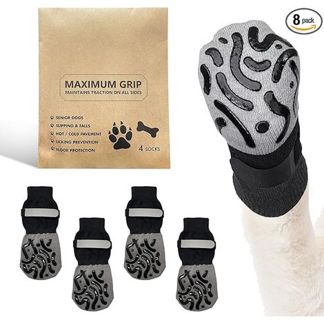 Anti-Licking Dog Socks Adjustable Pad Protection Textiles and Accessories Black XS (1/5)