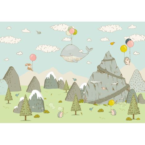 Poster XXL voyageur de montagne l400 x h280 cm (1/5)