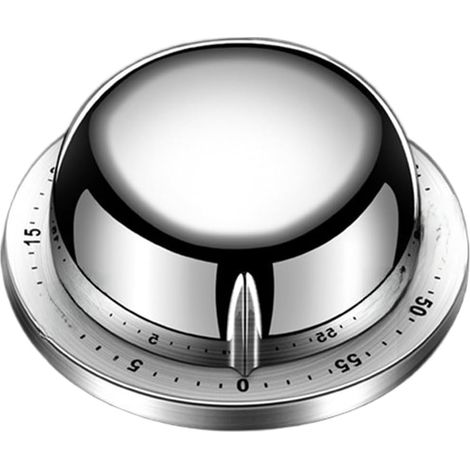 Minuteur de cuisine mécanique avec aimant puissant pour réfrigérateur (1/2)
