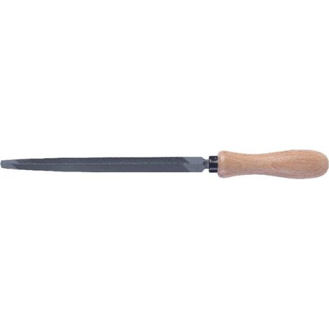 Râpe tiers-point angles ronds mi-douce – 150 à 200 mm – Acier allié au chrome – Dureté 65 ± 2 HRC – Manche bois PEFC – MOB (1/3)