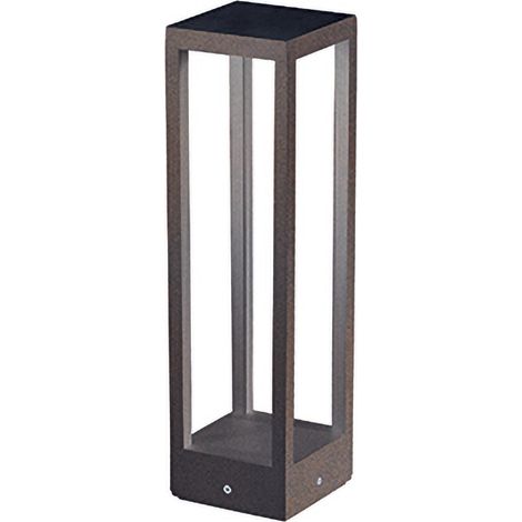 Home Paletto - Palo a led da giardino da fissare a terra - Luce notturna calda 3000K 230V 15W 1590lm Zafferano - Corten (1/2)