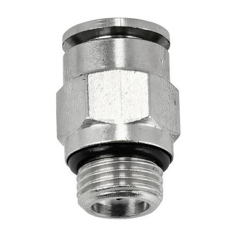 TRU COMPONENTS RACCORD DE TUYAU TC-14205528 MPC-G 8-01 Ã DE TUYAU: 8 MM TAILLE DU FILETAGE: G1/8 1 PC(S)