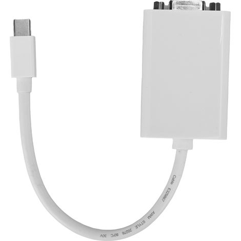 Adaptateur Mini DP Mâle vers VGA Femelle 6,7 pouces Haute Définition pour PC (1/5)