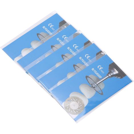 Kit de 5 disques de polissage dentaire double face pour le polissage des dents (n° 10). (1/5)