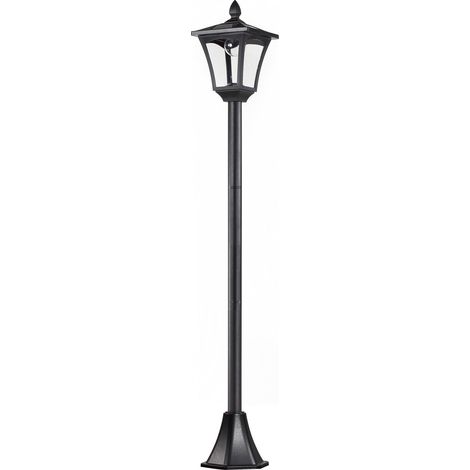 Lampione da Giardino Led a Energia Solare Nero 160 cm (1/4)