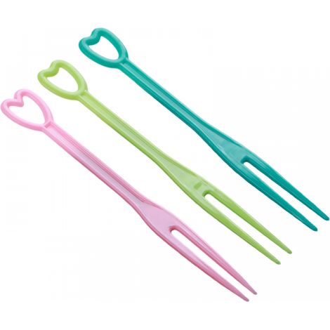 Fourchette à fruits jetable, petite fourchette ménagère en plastique, fourchette à gâteau, emballage indépendant, fourchette à dessert aux fruits (1/5)