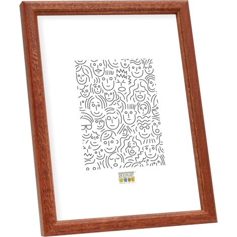 Cadre photo Deknudt S236H3 marron foncé 15x20 cm