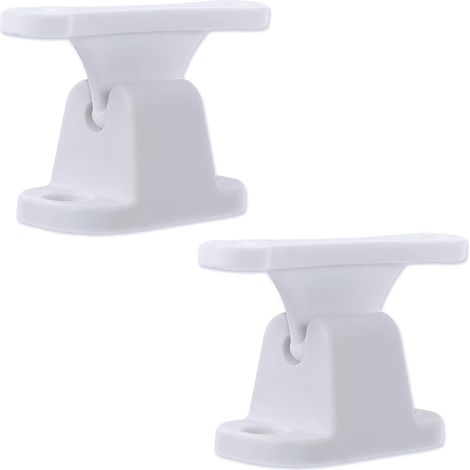 2 verrous de porte en plastique, pour caravane, dispositif de maintien de porte, pour caravane, camping-car, bateau (1/5)