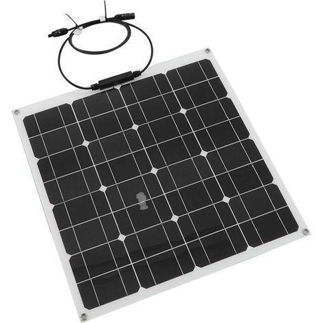 50W 18V monokristallines, halbflexibles Solarpanel, tragbares Ladegerät für Wohnmobil- und Campingausflüge (ohne Abmessungen, ohne Batterie) (1/5)