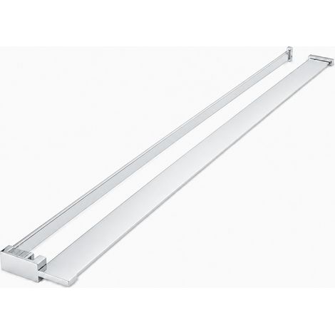 OTITEC Étagère douche 100 cm chrome avec porte-serviettes (1/4)