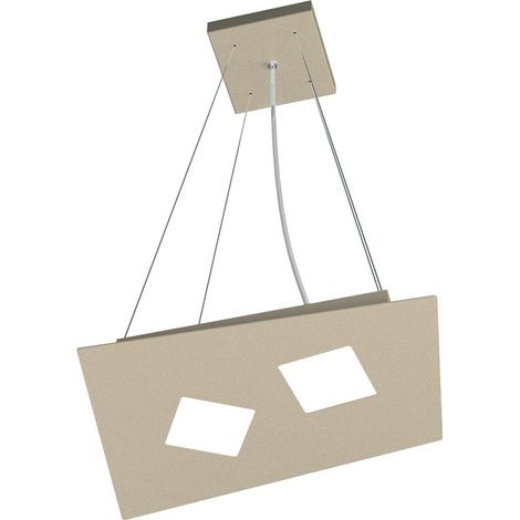 Sospensione Moderna Note Metallo Sabbia 2 Luci Gx53 (1/4)