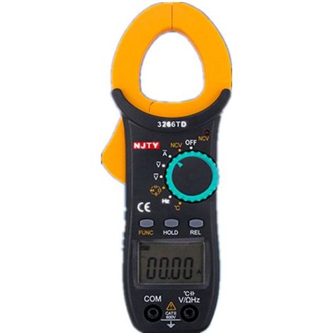 Digitales Zangenmessgerät 2000 Zählungen Auto Range Multimeter mit NCV-Test AC/DC-Spannung Tragbares Handmultimeter LCD-Display Messung von Wechselstrom Widerstand Durchgangsdiode (1/3)