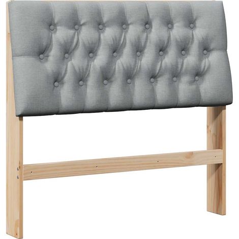Maison Exclusive - Testiera imbottita Grigio chiaro 100 cm Pino massello