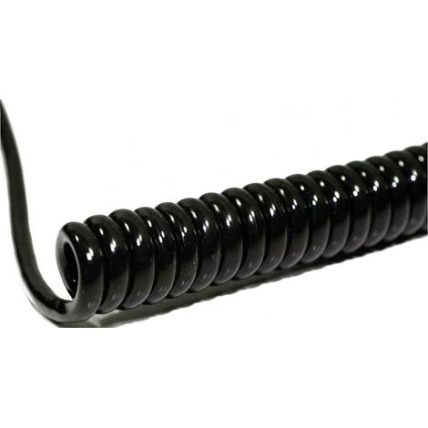 BKL Electronic 1506216 Cavo a spirale Li12Y11Y 800 mm / 3200 mm 6 x 0.50 mm² Nero 1 pz.