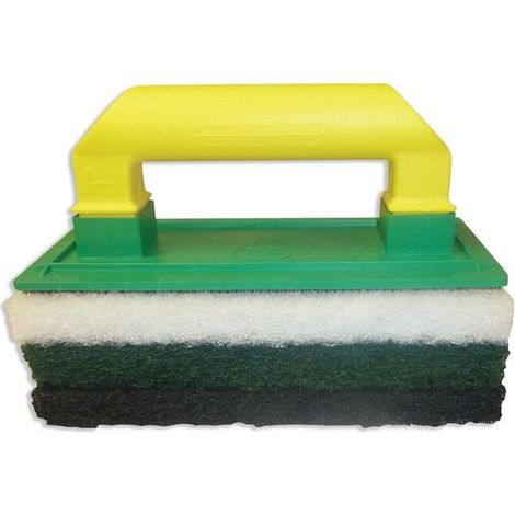JAR talocha c/3 estropajos abrasivos mixtos , Paleta con 3 estropajos abrasivos 2564099. - Tamaño: 240 x 120 mm.