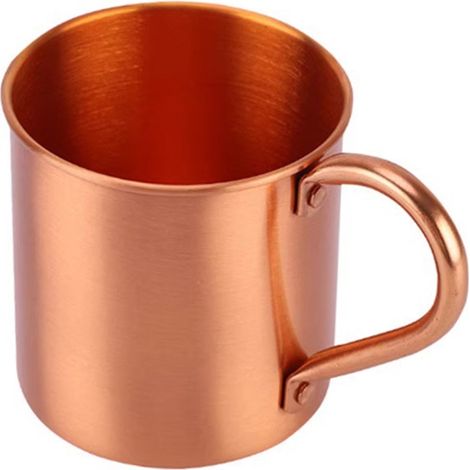 Mug en cuivre pur 450 ml, design élégant, doré, 8 x 8 x 9 cm - Mug en cuivre pur 450 ml, design élégant, doré, 8 x 8 x 9 cm (1/5)