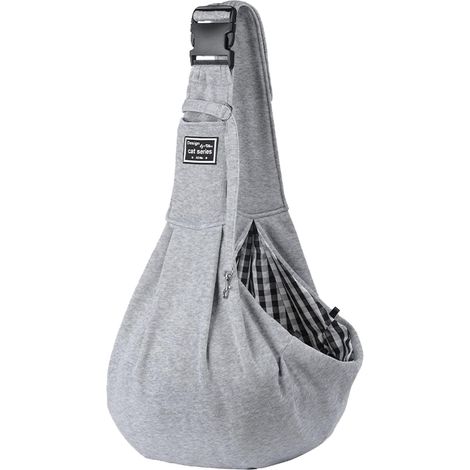 1 Sac de transport pour animal, bandoulière réglable, poche frontale, boucle de sécurité, polyester, voyage extérieur (1/5)