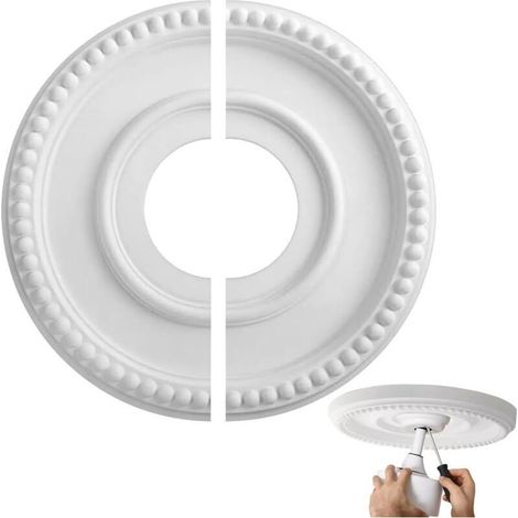 Cache Trou De Plafond - Ronde De Recouvrement - Diamètre Intérieur 9 - 9 cm (1/5)