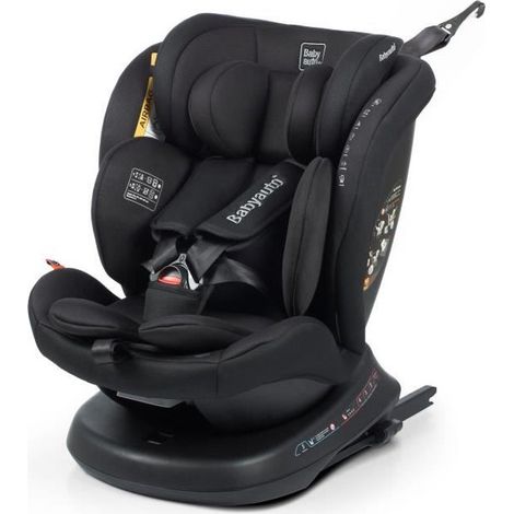 Seggiolino auto - BABYAUTO - RODIA - Gruppo 0/1/2/3 - 40 / 150 cm - I-Size Plus - Isofix - Girevole - Reclina - Riduttore - Nero (1/5)