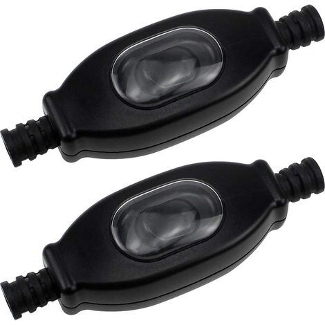Boîte de Jonction Extérieure Interrupteur Intermédiaire Interrupteur Etanche Boîte de Jonction Etanche Convient pour la Lampe de Chambre à Coucher pour Espace Extérieur (2 Pièces Noir) (1/5)