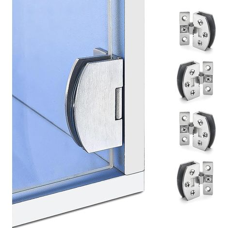 Scharniere für Glastüren, 4er-Set – Geeignet für Glastüren mit einer Stärke von 5 bis 10 mm (1/5)