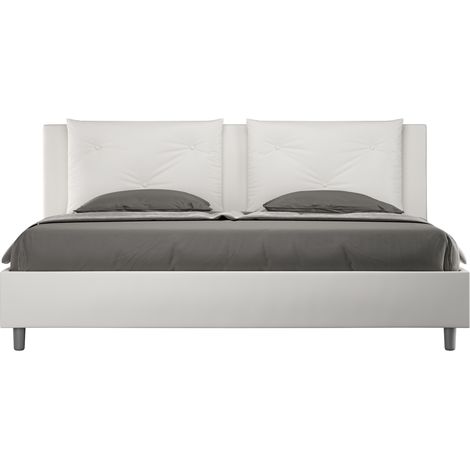 Letto Matrimoniale Extra Large 200x200 cm con Rete Appia Bianco (1/5)