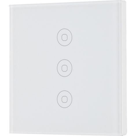 Intelligenter WLAN-Wandschalter mit Touchfunktion, RF-Sprachsteuerung für Alexa, kompatibel mit Tuya 110–240 V 3-poligem Schlüssel (1/5)