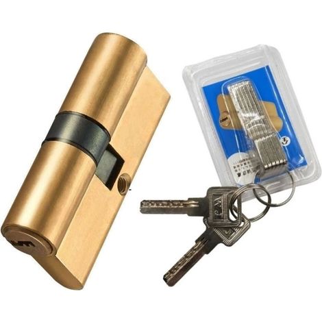 Adaptador universal para cilindro de cerradura, cuerpo de aluminio de un solo punto, 35/40/45/50 mm (orificio central de 70 mm)