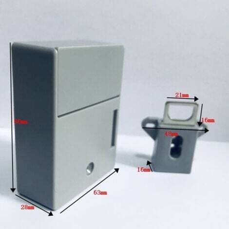 NALOOKAMIC  Verrou Intelligent De Tiroir De Cabinet De Capteur De Carte De Batterie Rfid Ic, Sans Trou De Perforation