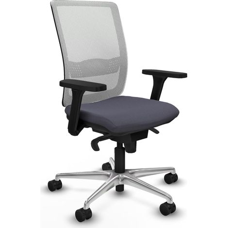 Silla piqueras y crespo Haches blanco malla aluminio ergonómica (1/2)