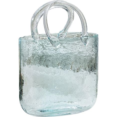 Vase en verre, panier transparent, composition florale pour salon, sac créatif, aquarium (1/5)