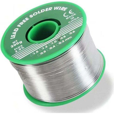 Fil à souder électronique sans plomb 0,8 mm, 200 g, avec noyau de colophane, pour la réparation et le bricolage de composants de soudure électriques électroniques (1/4)