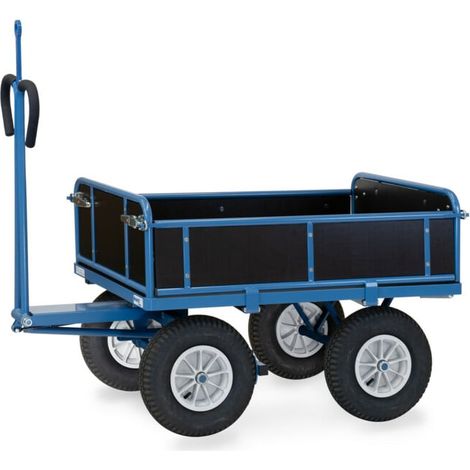 fetra Chariot à plateau manuel 6454L avec anneau d'attelage (1/5)