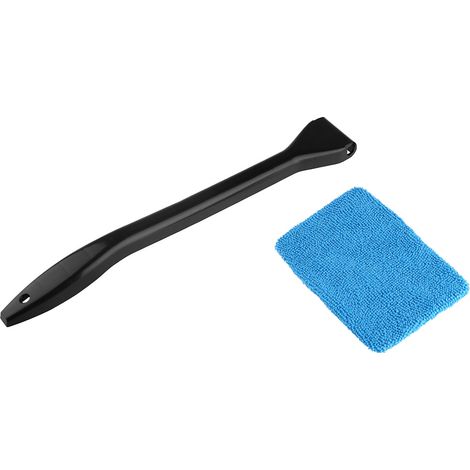 Lave-glace pare-brise voiture Brosse nettoyage vitre auto Outil anti-poussière saleté Facile à utiliser Bleu clair (1/5)