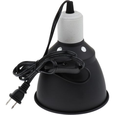 E27 Pet Reptile Céramique Chauffage Lumière UVA Ampoule Halogène Support De Lampe US Plug (1/5)